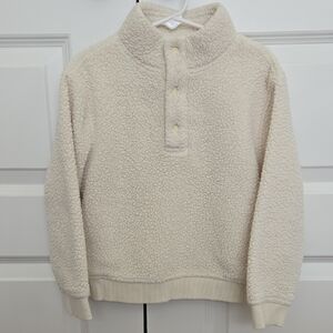 Janie and Jack Boys Ivory Fleece Pullover 5